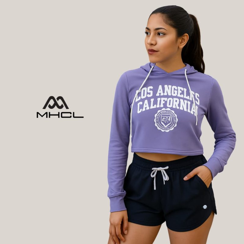 California crop hoodie