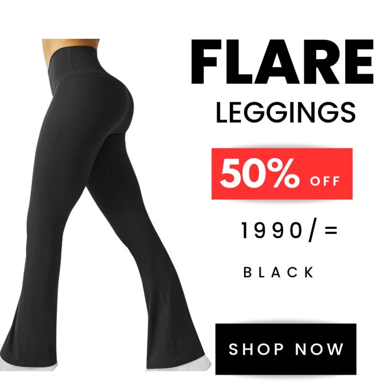 HIGH-WAISTED FLARE LEGGINGS - Comfortable - Image 6