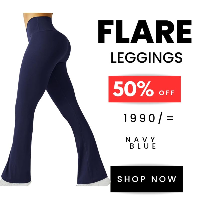 HIGH-WAISTED FLARE LEGGINGS - Comfortable - Image 4
