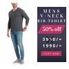 V-NECK LONG SLEEVES T-SHIRT