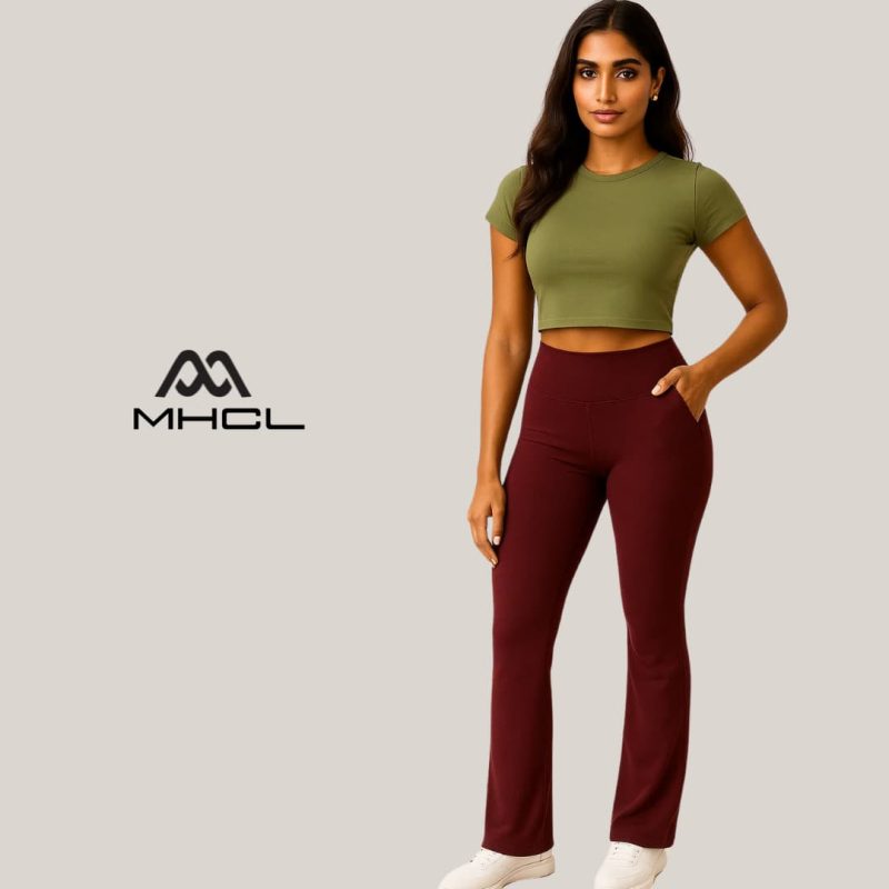 Crew neck Ribbed Crop Top