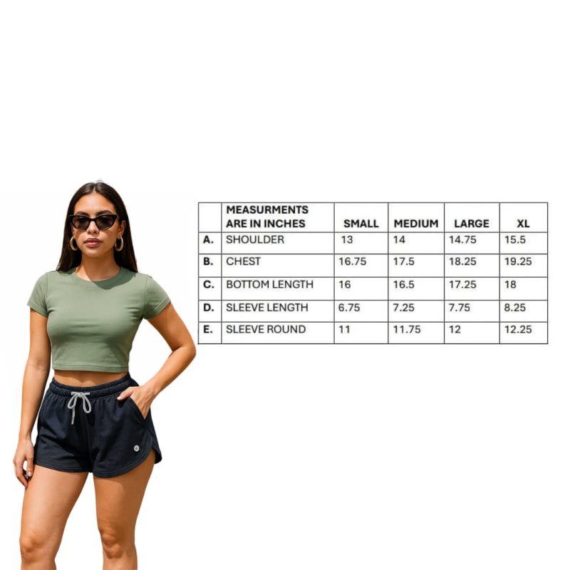 Crew neck Ribbed Crop Top - Image 2