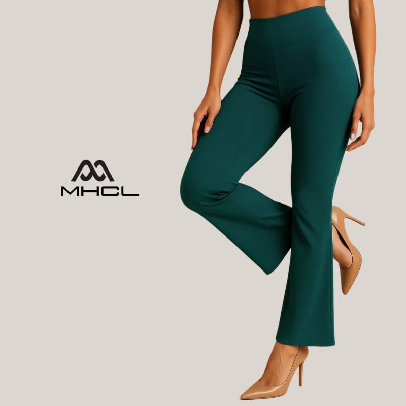 HIGH WAISTED TUMMY CONTROL FLARE LEGGINGS - Image 4