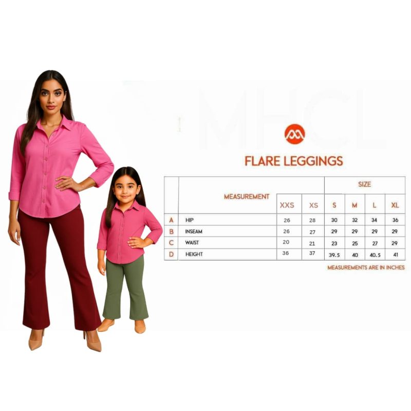 HIGH WAISTED TUMMY CONTROL FLARE LEGGINGS - Image 8