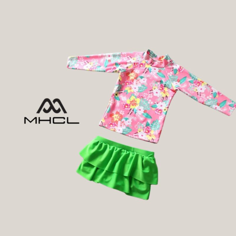 Kids floral swimsuit -two piece