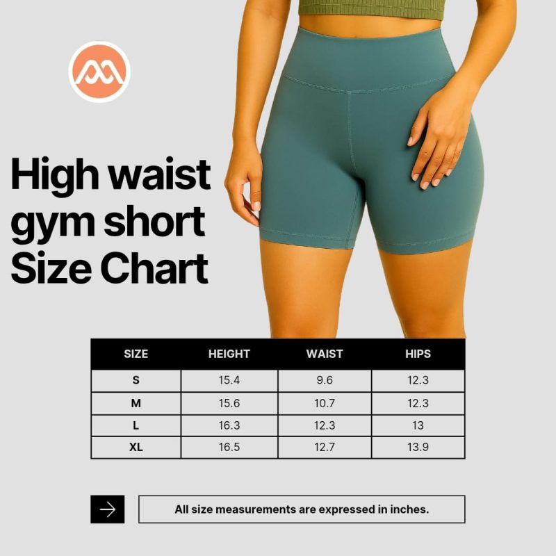 HIGH WAISTED TUMMY CONTROL GYM SHORTS - Image 6