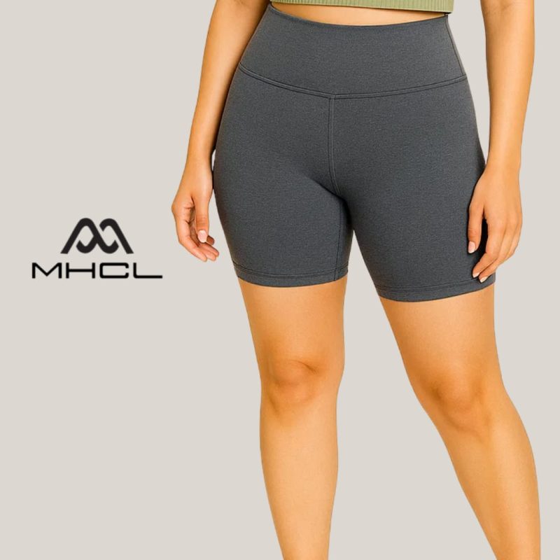 HIGH WAISTED TUMMY CONTROL GYM SHORTS - Image 5