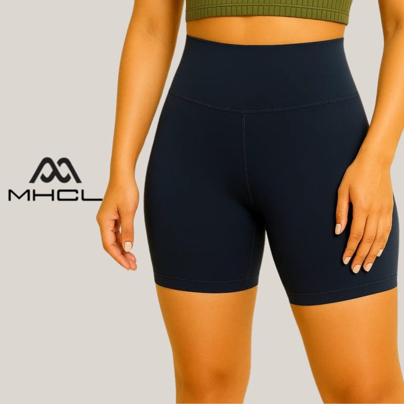 HIGH WAISTED TUMMY CONTROL GYM SHORTS - Image 4